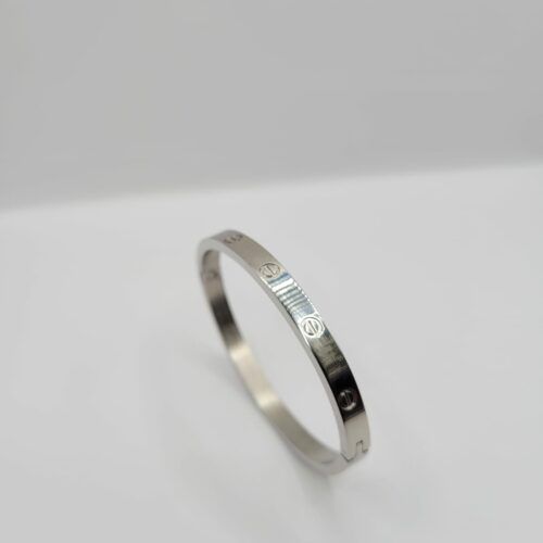 Bracelet Vis Acier Inoxydable Argenté