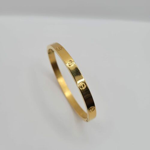 Bracelet Vis Acier Inoxydable Doré