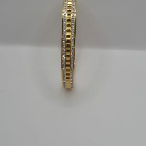 Bracelet motif carré avec Strass Acier Inoxydable