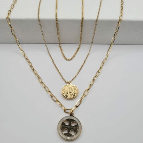 Collier triple double Pendentifs