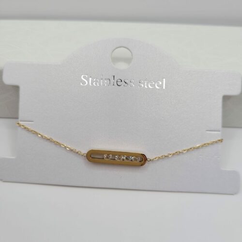 Bracelet Tendance en Acier Inoxydable Doré