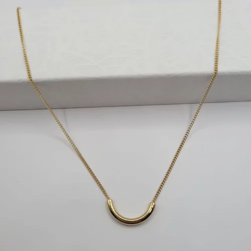 Collier demi cercle Acier Inoxydable Doré