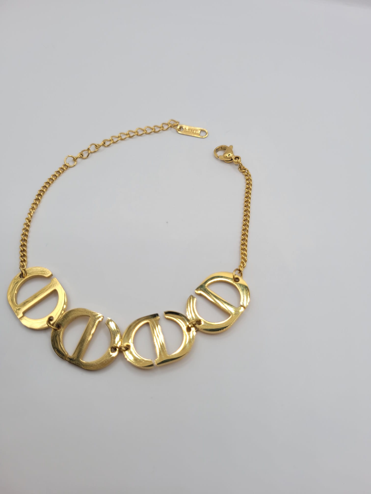 Bracelet Double D Acier Inoxydable